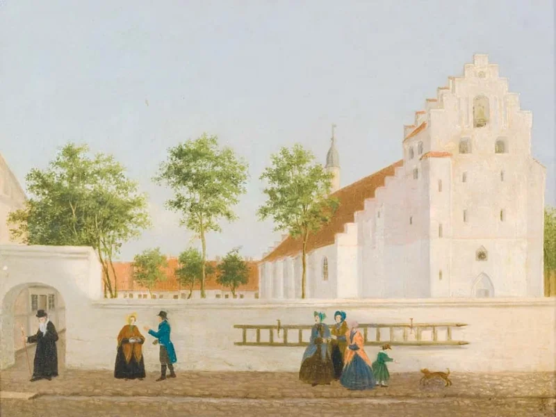 1796-Niels Larsen - Chiesa di San Lorenzo vista da nord-ovest